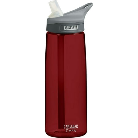 Eddy Water Bottle, 0.75-Liter, Cardinal, Enjoy spill-proof sipping at work or on the trail with the 25 fl. oz. CamelBak eddy water bottle By