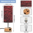 thumbnail image 2 of Touch Control Table Lamp with LED Bulb Bedside Lamp for Bedroom Living Room Wall Of Red Roses, 2 of 8