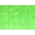 thumbnail image 1 of Ahgly Company Indoor Rectangle Abstract Green Modern Area Rugs, 3' x 5', 1 of 4