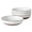 White, variant on Gibson Elite William Crest 4 Piece Dinner Bowl Set, 8.5” Round Stoneware Bowls, Reactive Glaze Finish, Large Soup, Pasta & Salad Bowls, Microwave & Dishwasher Safe - Pink