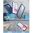thumbnail image 3 of FNTCASE for Galaxy A35-5G Phone Case: Matte Frosted Silicone Protective Cases with Built-in Screen Protector Dual Layer Shockproof Military Grade Drop Protection Rugged Bumper Cell Case Blue, 3 of 7