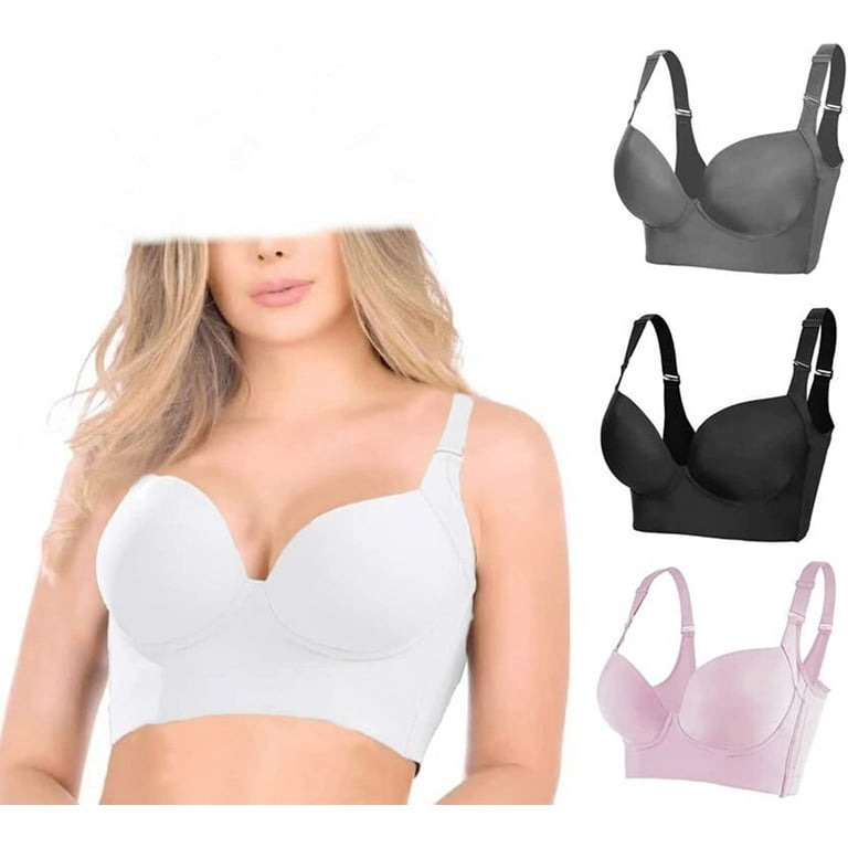 ClearloveWL Filifit Sculpting Uplift Bra, Women Deep Cup Bra Hides Back  Fat, Plus size Push Up Bra To Hide Your Back And Side Fat (Color : Nude,  Size