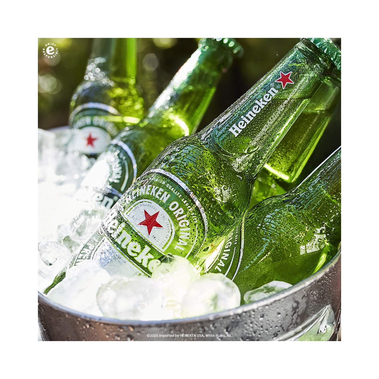 Heineken Original Netherlands Lager Import Beer, 24 Pack, 12 fl oz Bottles, 5% ABV