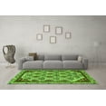 thumbnail image 3 of Ahgly Company Indoor Square Abstract Green Modern Area Rugs, 5' Square, 3 of 4