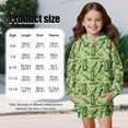 thumbnail image 7 of Psesaysky Green Pickled Cucumbers Print Girls Oversized Hoodies Fleece Pullover Sweatshirts Kids Fashion Hoodie Dress Casual Outfits Fall Winter Clothes for 5-6 Years, 7 of 7