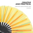 thumbnail image 2 of FONDOTIN Decorative Handheld Fan Golden 1Set 25.2X13.8X0.8In, 2 of 8