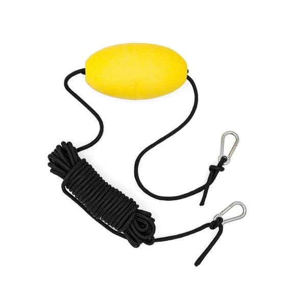 BLUEWING Buoy Ball Float Leash with Stainless Steel Clips Spike Ball Buoy for Fishing Drift Anchors System and Lake River Ocean Anchoring Fishing Drift Anchors System, with 9m Nylon Rope
