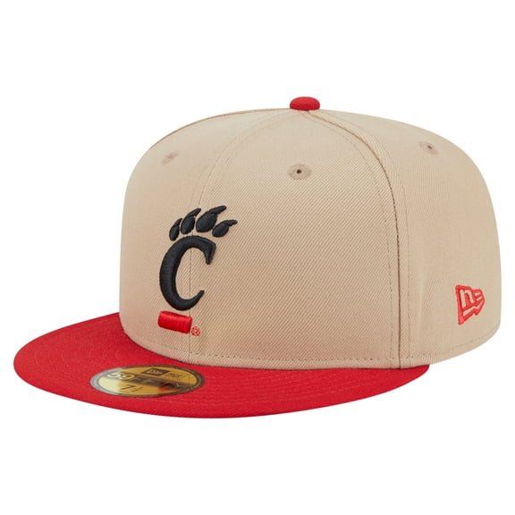 Men's New Era Khaki Cincinnati Bearcats Two-Tone 59FIFTY Fitted Hat