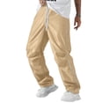 thumbnail image 3 of Dwellite Men's Y2K Baggy Sweatpants Parachute Pants Wide Leg Track Pants Casual Streetwear with Pockets 2026 Khaki 2XL, 3 of 9
