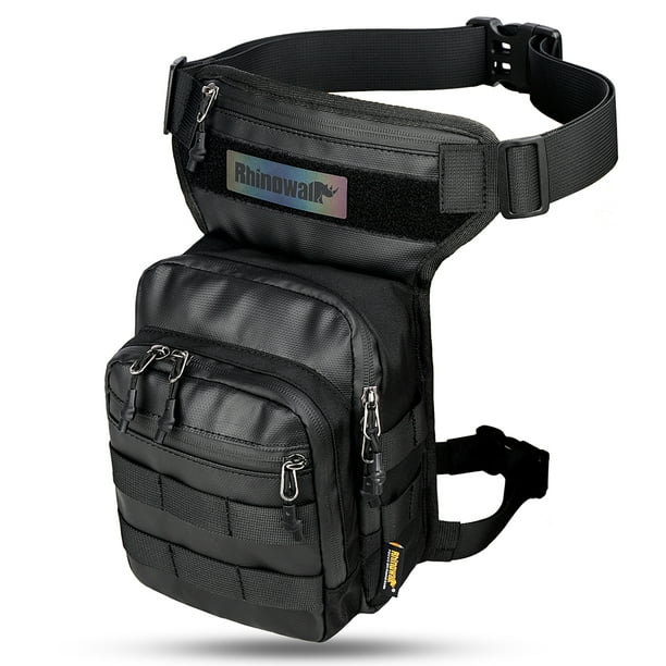 Paquete de cintura Bolsa multifuncional para motocicleta, bolsa transpirable para pierna para montar en motocicleta, riñonera de gran capacidad, bolsa para pierna para montar en bicicleta, bolsa para