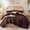Brown, variant on Blush Pink Comforter Set King – Soft Microfiber, Lightweight All Season Bedding, Ruffle Shabby Chic Cozy Bed Set with 2 Pillow Shams, Machine Washable