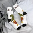 thumbnail image 5 of Fuzoiu Hello Autumn Print Athletic Crew Socks for Men & Women,Casual Crew Socks,Above Ankle Crew Socks for Business, Casual, 5 of 6