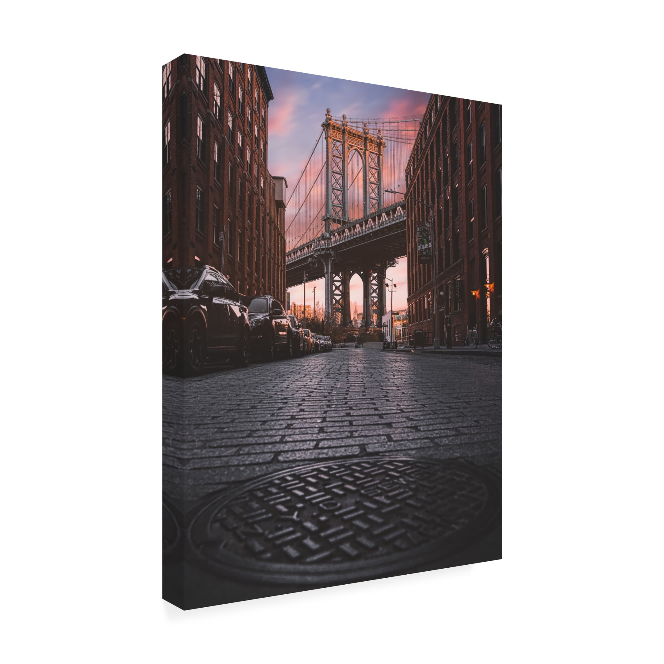 Canvas Wall Art - Inthemoment 'No Sleep Til Brooklyn' Wall Art for Living Room, Bedroom, or Office Décor by Trademark Fine Art - 18 x 24 Inches
