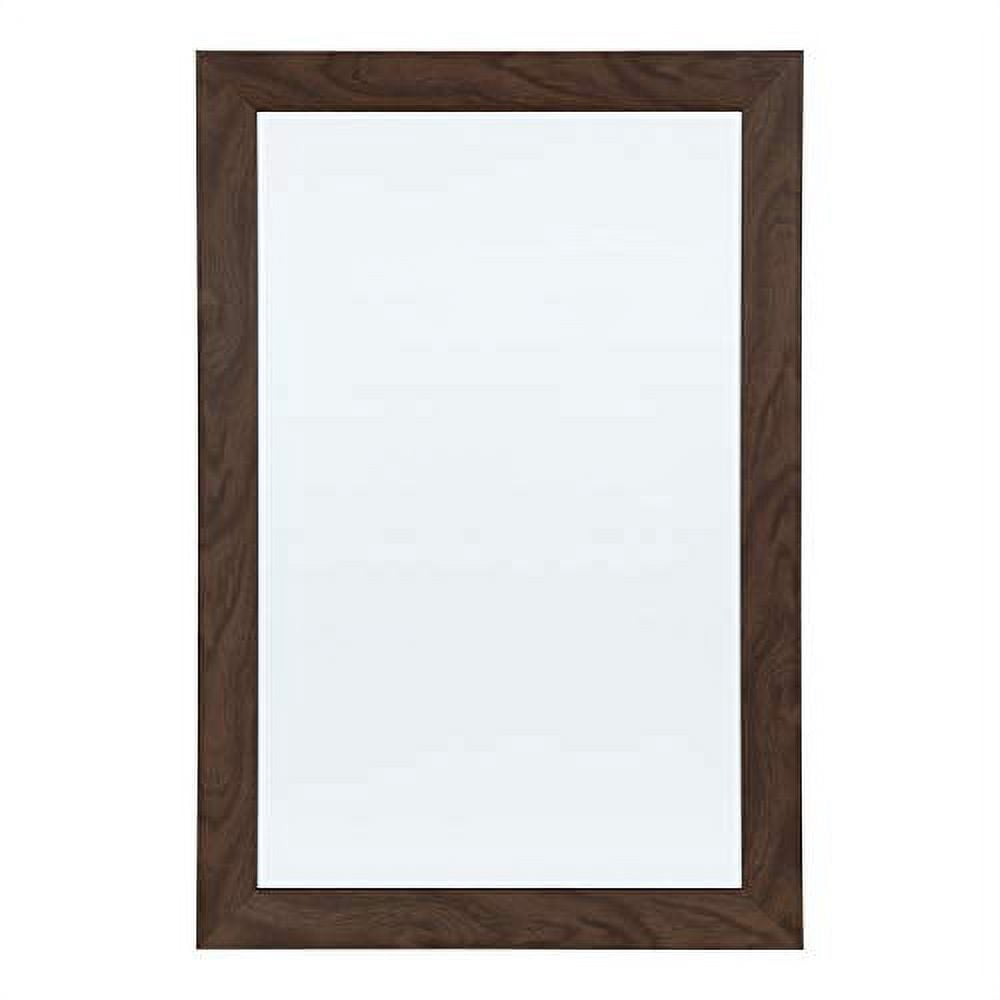 DesignOvation Beatrice Framed Magnetic Dry Erase Board, 18x27, Walnut Brown
