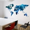 thumbnail image 3 of Coofit Wall Sticker Planet World Map Wall Art Decal Wall Art Sticker for Bedroom Decor, 3 of 6