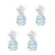 thumbnail image 3 of 4 hojas de exquisitas pegatinas con forma de piña, calcomanías decorativas de refracción para ventanas, 3 of 7