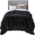 thumbnail image 4 of Faux Fur Blanket Black - Twin (60" x 80"), 4 of 5