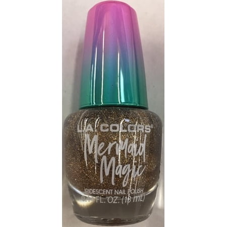 L.A. COLORS Mermaid Magic Nail Polish, Golden Sand, 0.44 Fl. Oz.