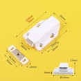 thumbnail image 3 of Maoww Strong Magnetic Cabinet & Door Latch/Catch Magnets Closures, Single Shutter White Single, 3 of 3