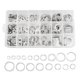 thumbnail image 1 of 1 Juego de Arandelas Planas Ultrafinas M6 A M24, Kit de Juntas Planas Ultrafinas, Caja de 540 Piezas, Juntas de Aluminio en Caja, 1 of 6
