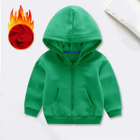 

Toddler Boys Coats & Jackets Autumn Winter Drawstring Hooded Comfortable Loose Long Sleeve Solid Color Pocket Boys Outdoor Jackets & Outerwear Outwear