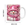 thumbnail image 1 of PEONAVET Mug Lettering Christmas Mug Inflated Snowman Mug, Santa Mug Press Puffy 15oz 11oz Coffe, 1 of 5