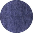 thumbnail image 1 of Ahgly Company Indoor Round Abstract Blue Modern Area Rugs, 4' Round, 1 of 4