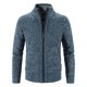 thumbnail image 1 of Suéter de invierno para hombre, otoño e invierno, más terciopelo acolchado, suéter de gran tamaño, abrigo, cuello, diseño versátil, 1 of 6