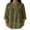 Green, variant on Women's Mandarin Collar Button Down Linen Blend Shirt 3/4 Sleeve Casual Summer Loose Fit Blouse Tops,XXL