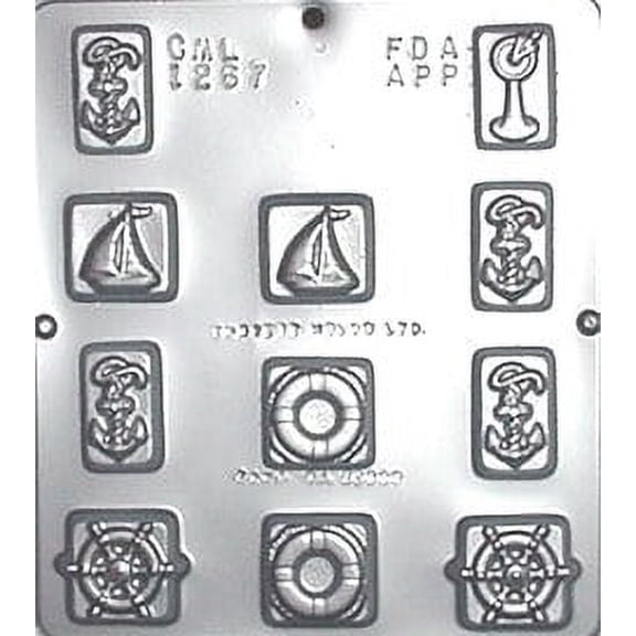 1267 Sailing Assortment Chocolate Candy Mold
