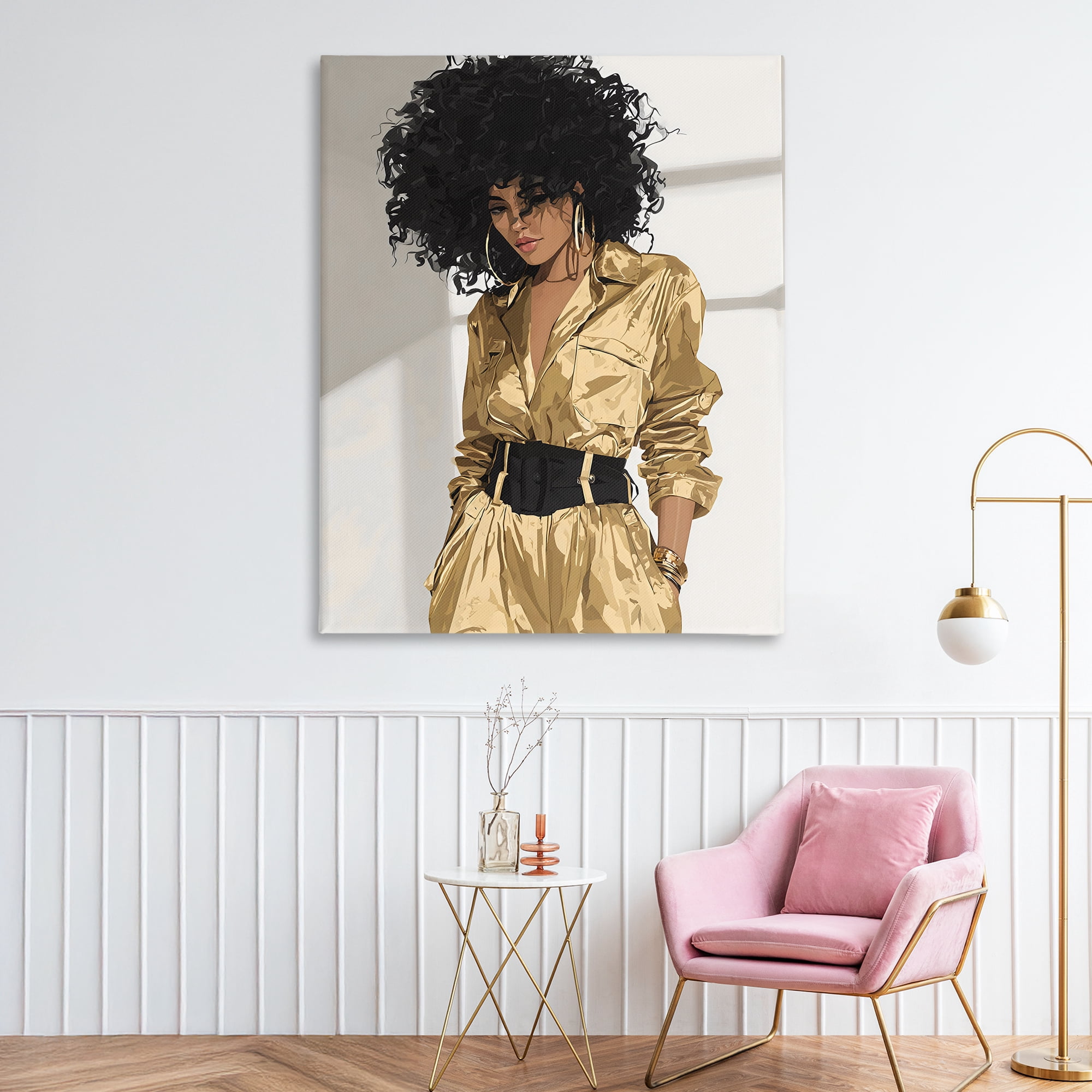 Stupell Industries Elegant Woman in Chic Jumpsuit Canvas Wall Art, design by Franklyn Gregory