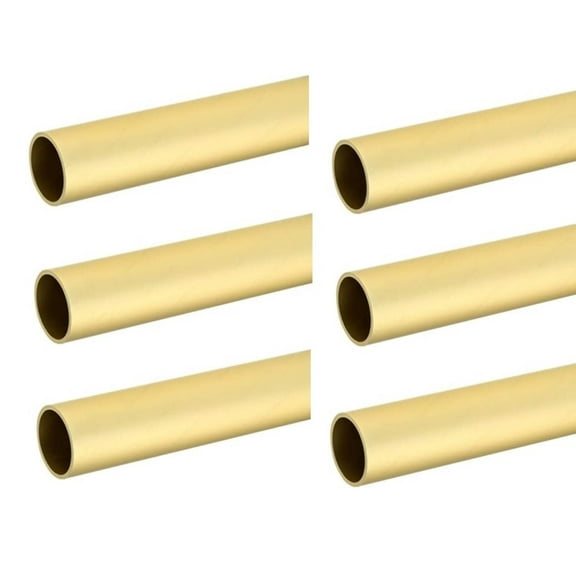 6-Case Pack 8 Feet Long Round Wardrobe Closet Rods - 96 Inch Length