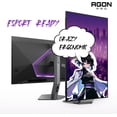 thumbnail image 5 of Restored AOC Agon PRO AG276QZD2 27" OLED Tournament Gaming Monitor 2560x1440, 240Hz 0.03ms, G-SYNC, PS5 Switch Compatible, Glossy, Black (Refurbished), 5 of 6