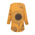 thumbnail image 5 of Simua 3/4 Sleeve Tops for Women Casual Button V Neck T Shirts Floral Printed Work Blouse Shirt for Women, 5 of 5