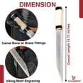 thumbnail image 2 of Armory Replicas Viking Seax Small Sword Knife – 10" Stainless Steel Blade, Engraved Viking Motif, 2 of 6