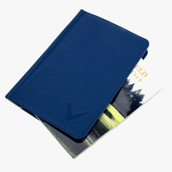 Callaway Golf Bifold Leather Scorecard Holder - Navy