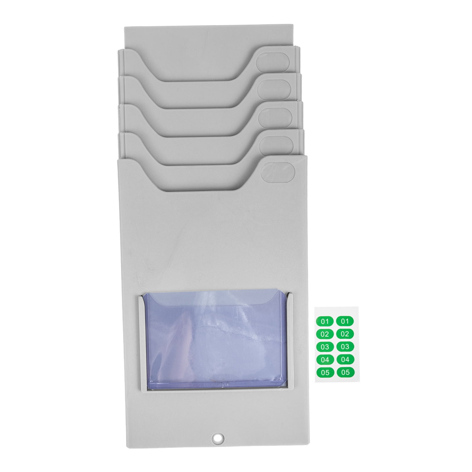 UPKOCH Rack Card Holder Material Card Rack Grey Plastic 1Set 11.0X4.9X2.0In