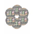 thumbnail image 7 of 15 Inch Round Placemats Set of 6, Easter Non Slip Heat Insulation PP Table Mats, Vintage Gnomes Bunny Eggs Black Buffalo Plaid Washable Place Mats for Kitchen Dining Party Table Decor, 7 of 7
