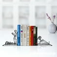 thumbnail image 2 of Handmadetneonsign Custom Girl Metal Bookends, Girl Reding Book Bookend, Modern Bookends, Shelf Decor 69493, 2 of 5