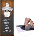 thumbnail image 3 of Under 10 Bottle&Can Openers Sticker Beer with Wooden Retro Opener Mounted Wall &Can Openers, 3 of 9