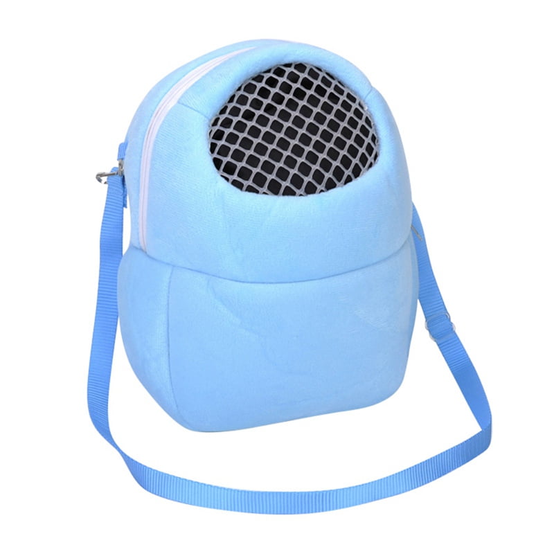 Guinea Pig Hamster Carrier Bag Small Animals Portable Outgoing Travel Bag Adjustable Shoulder Strap and Breathable Carrier Bag for Hedgehog Small Guinea Pig Large:9.45x9.45x5.5in, Coffee