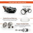 thumbnail image 5 of AKKON - Fits 2014-2022 InFiniti Q50 w/o AFS LED Projector Black Headlights Pair Driver Left + Passenger Right, 5 of 6