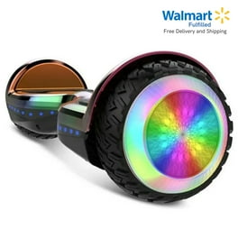 Gyrocopters PRO 6.0 Off Road Hoverboard Blue UL 2272 Certified Bluetooth Connectivity LED Wheels Smart App No Fall Technology Front and Back Lights Walmart