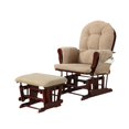 thumbnail image 2 of Coaster Tan Microfiber Glider with Matching Ottoman by Coaster, 2 of 2