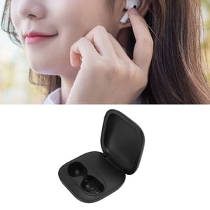 Earbuds Case, Safe Charging Wireless Built in 700mAh Battery Earbuds Charging Case Black  for Earphone