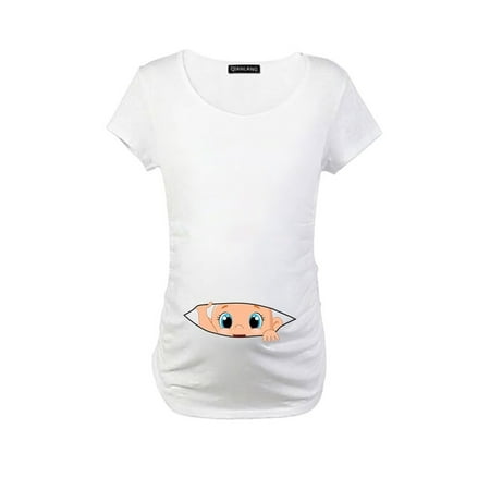

Women Fashion Summer Cotton Maternity Tops Pregnant Women Casual Hight Quality Cartoons Cute T-Shirts Pregnancy Loose Fitting Clothes