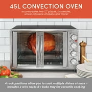 Elite Platinum Double Door Countertop Microwave Oven in Stainless Steel