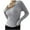 A-Gray, variant on V Neck Sweaters for Women Casual Long Sleeve Flip Collar Pullover Solid Color Knitted Stripe Baselayer Sweaters Tops A-Black