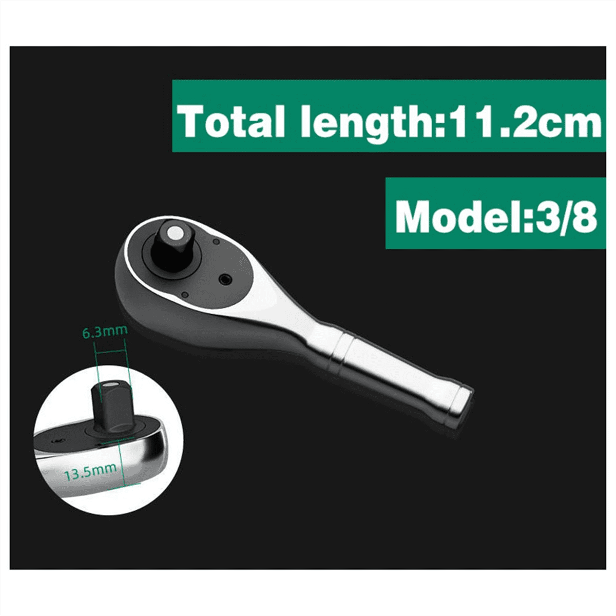 1/4In 3/8In 1/2In Mini Ratchet Wrench 72 Teeth Spanner Portable Torque Wrenches Quick Socket Ratchet Wrench Hand Tools