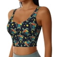 thumbnail image 2 of Pofeuu Colorful Turtles Print Sports Bra for Women Sexy Vest Yoga Running Gym Fitness Crop Bras Tops-Small, 2 of 8